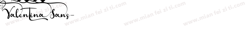 Valentina Sans字体转换
